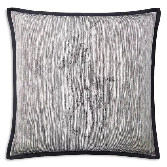 NWT $330 Ralph Lauren Polo Pony Silk Throw Pillow 20X20
